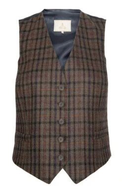 Ladies Tweed Dress Waistcoat -Denim Dreams Store TR40211MULBERRYGUNCLUB 1