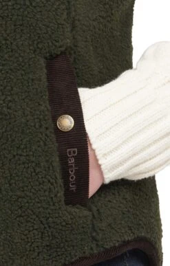 Ladies Barbour Burford Fleece -Denim Dreams Store TS21324OLIVECLASSIC 2