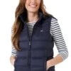 Ladies Crew Clothing Lightweight Padded Gilet -Denim Dreams Store TS21811DKNAVY