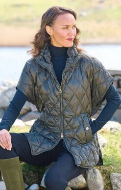 Ladies Quilt Cape Waistcoat