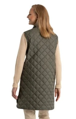 Ladies Amy Long Gilet 7 Ladies Amy Long Gilet -Denim Dreams Store TS22083GREEN 1