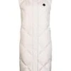 Ladies Long Hood Quilt Gilet -Denim Dreams Store TS22816CREAM