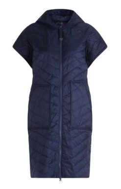 Ladies Betty Barclay Oversized Quilted Waistcoat -Denim Dreams Store TS23103NAVY 2 1