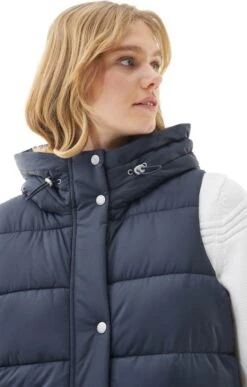 Ladies Barbour Bracken Gilet -Denim Dreams Store TS23261DKNAVY 2