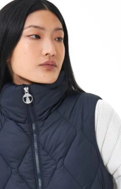 Ladies Barbour Samphire Gilet -Denim Dreams Store TS23262DKNAVY 2