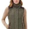 Ladies Barbour Alder Wool Gilet 2 Ladies Barbour Alder Wool Gilet -Denim Dreams Store TS23332GARDENIABROWN