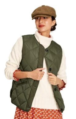 Ladies Joules Radley Diamond Quilted Gilet