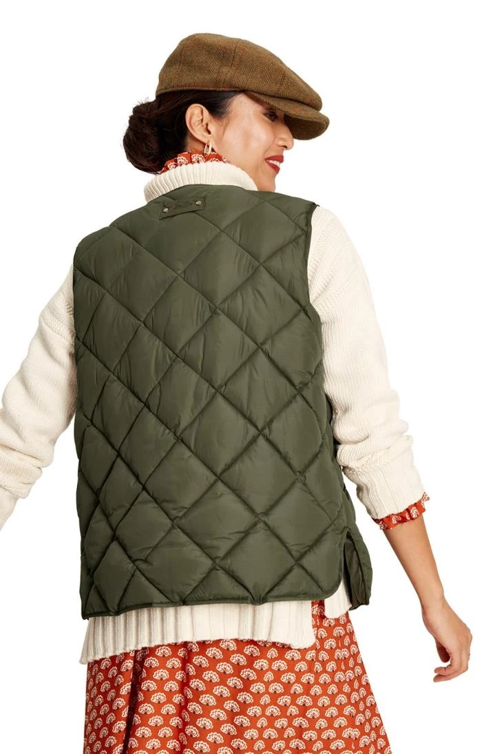 Ladies Joules Radley Diamond Quilted Gilet 4 Ladies Joules Radley Diamond Quilted Gilet - Image 2