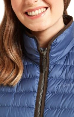 Ladies Schoffel Launde Down Gilet -Denim Dreams Store TS23515STONEBLUE 3