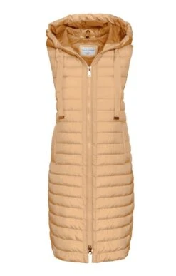 Ladies Long Quilted Gilet