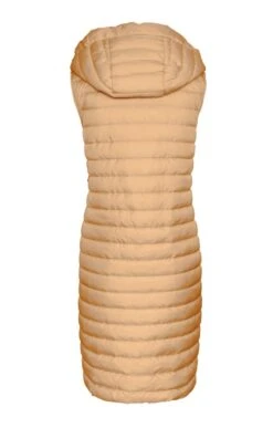 Ladies Long Quilted Gilet -Denim Dreams Store TS23619SAND 1