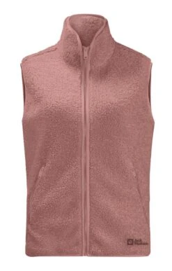 Ladies Jack Wolfskin High Curl Vest -Denim Dreams Store TS23685AFTERGLOW 2