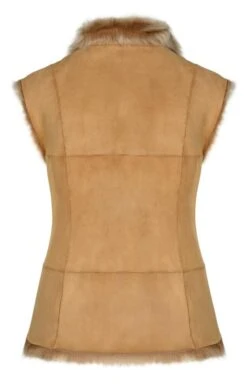 Ladies Lambskin Gilet -Denim Dreams Store TS26208HONEY 2
