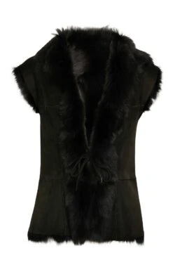 Ladies Lambskin Gilet -Denim Dreams Store TS26208OLIVE 1