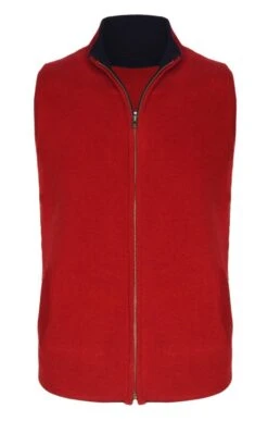 Ladies Lambswool Reversible Gilet