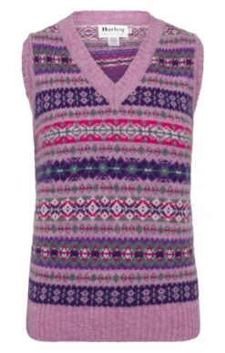 Ladies Fairisle V-Neck Slip Over