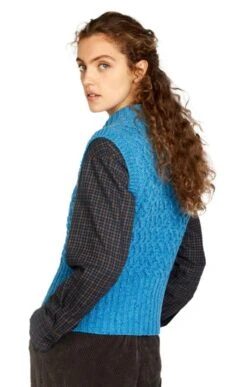 Ladies Ballybricken Crop Vest -Denim Dreams Store TT78968FORGETMENOTBLUE 1