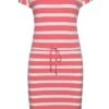 Ladies Stripe Short Dress -Denim Dreams Store TW66951SCAMPIWHITE